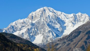 photo de montagne enneigée alpes maritimes