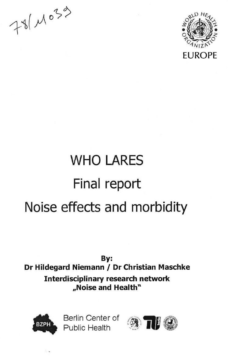 Noise effects and morbidity