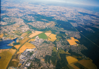 vue aérienne en France