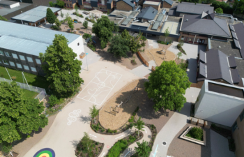 cours d'école vue du ciel